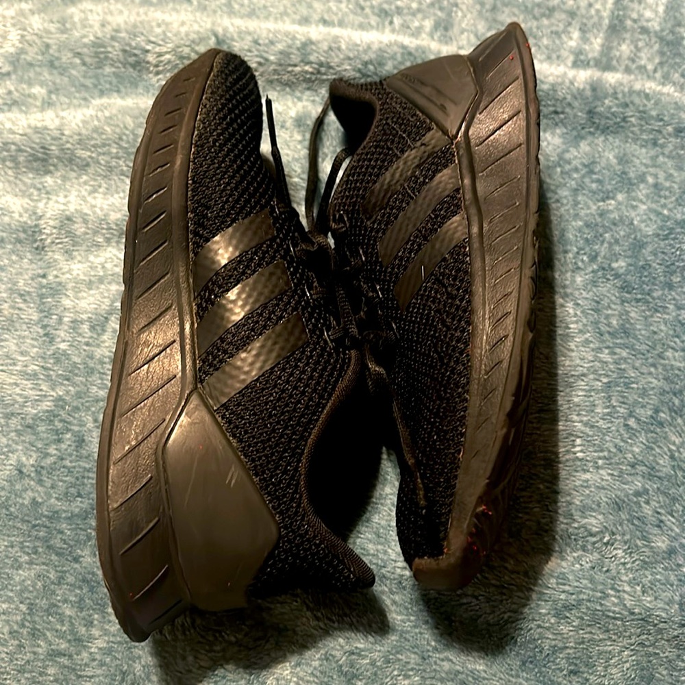 Black on black adidas worn once for 2 min on stage